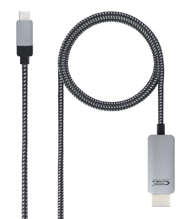Cabo NanoCable Conversor USB-C a HDMI, 1.8 m 1